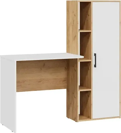 Письменный стол ТриЯ Бейли (дуб крафт золотой/белый ясень) - фото