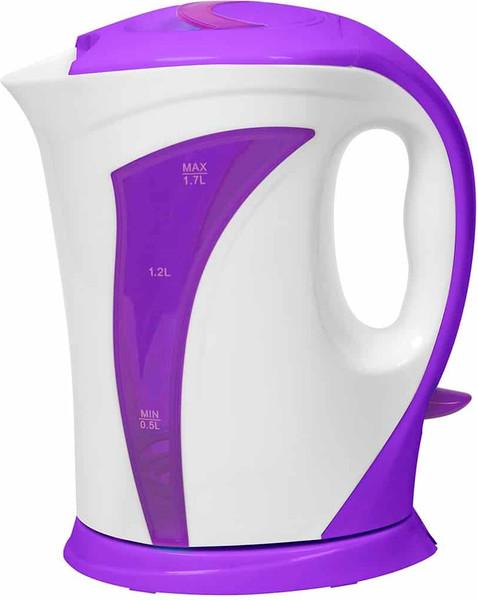 Электрочайник Polly ЕК-17 (белый/фиолетовый) - фото
