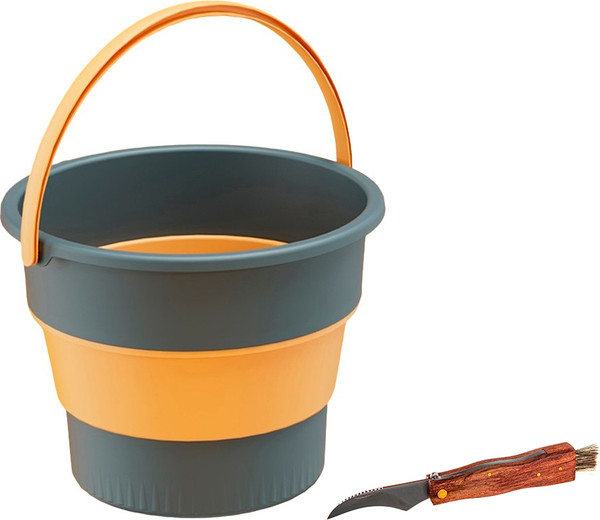 Нож грибника Мультидом AN84-127 со складным ведром Sundays Среднее / TBD0603930501A - фото