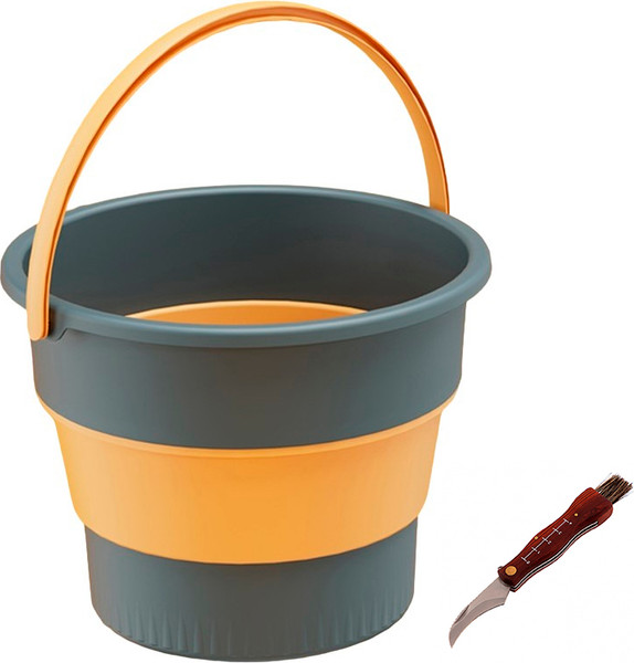 Нож грибника Palisad 79004 со складным ведром Sundays Среднее / TBD0603930501A - фото