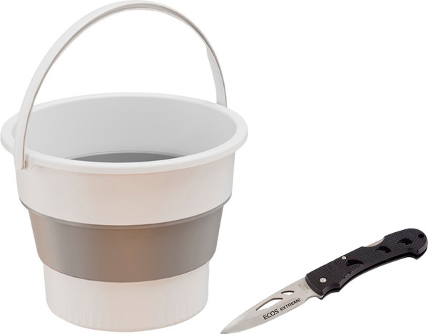 Нож складной ECOS EX-142 / 325142 со складным ведром Sundays TBD0603930501D - фото