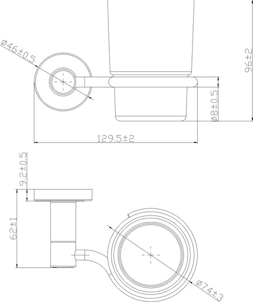 Набор аксессуаров для ванной Lauter 21TS20115 + 21TS2019 + 21TS2015