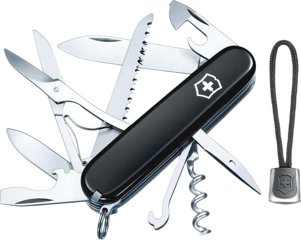 Нож швейцарский Victorinox Huntsman 1.3713.3 с темляком 4.1824 - фото