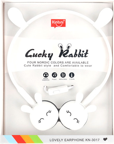 Наушники детские Darvish Зайчики / DV-H-1411-3 - фото