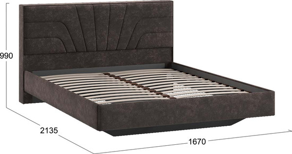 Двуспальная кровать ТриЯ Пандора 160x200 Тип 1