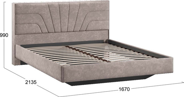 Двуспальная кровать ТриЯ Пандора 160x200 Тип 1