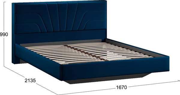 Двуспальная кровать ТриЯ Пандора 160x200 Тип 1 