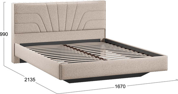 Двуспальная кровать ТриЯ Пандора 160x200 тип 1 