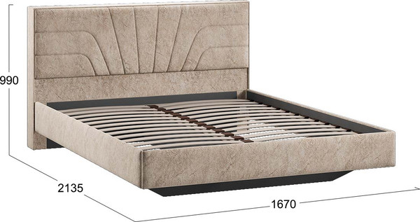 Двуспальная кровать ТриЯ Пандора 160x200 Тип 1 