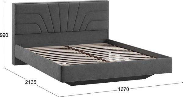 Двуспальная кровать ТриЯ Пандора 160x200 Тип 1