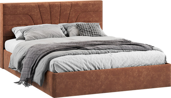 Двуспальная кровать ТриЯ Пандора с ПМ 160x200 Тип 1  - фото