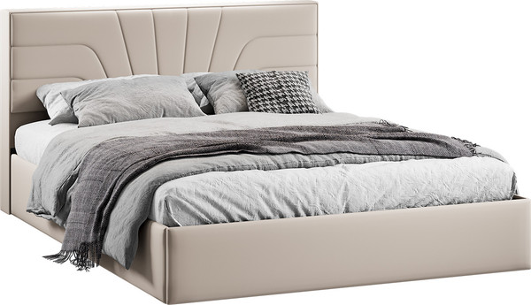 Двуспальная кровать ТриЯ Пандора с ПМ 160x200 Тип 1  - фото