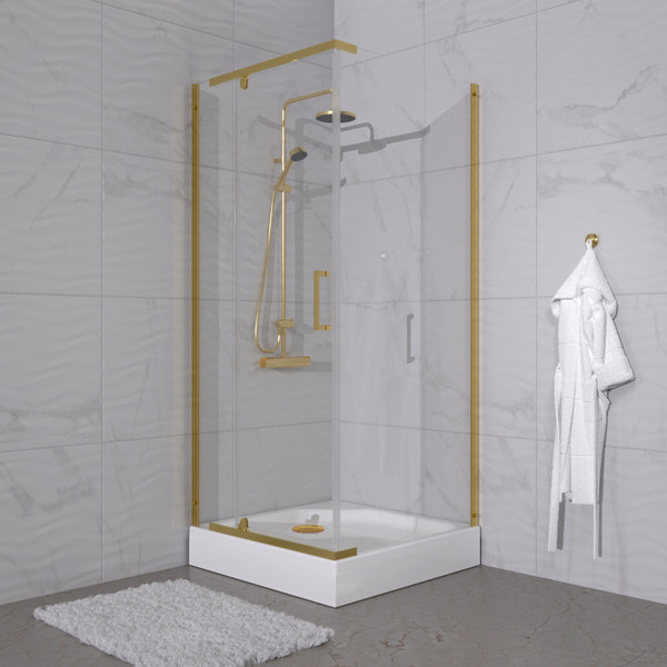 Душевой уголок Triton Терра Голд 90х90