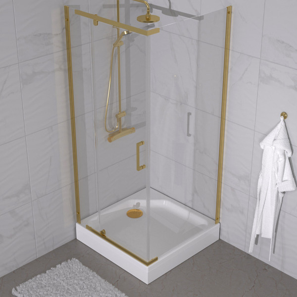 Душевой уголок Triton Терра Голд 90х90