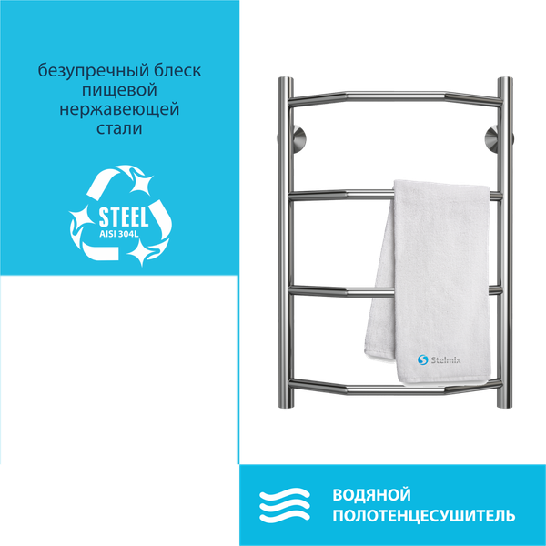 Полотенцесушитель водяной Stelmix Трапеция ВПС П4 400х600