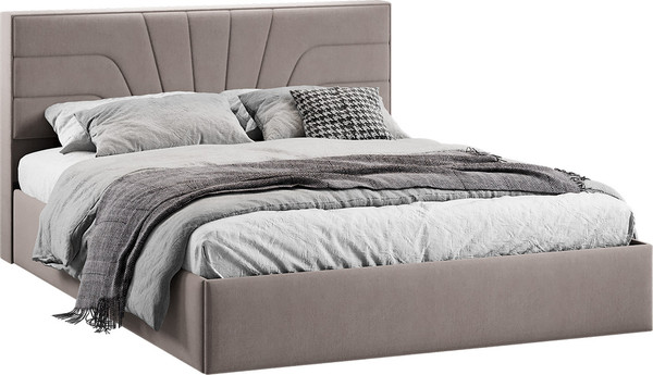 Двуспальная кровать ТриЯ Пандора с ПМ 160x200 Тип 1  - фото