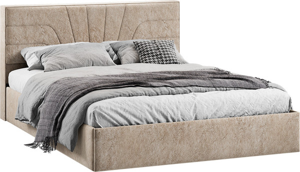 Двуспальная кровать ТриЯ Пандора с ПМ 160x200 Тип 1  - фото