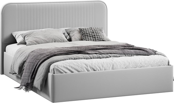 Полуторная кровать ТриЯ Тиффани c ПМ 140x200 Тип 1 и заглушиной  - фото