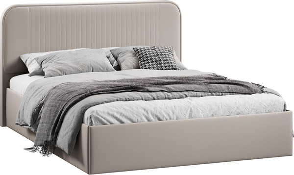 Полуторная кровать ТриЯ Тиффани c ПМ 140x200 Тип 1 и заглушиной  - фото