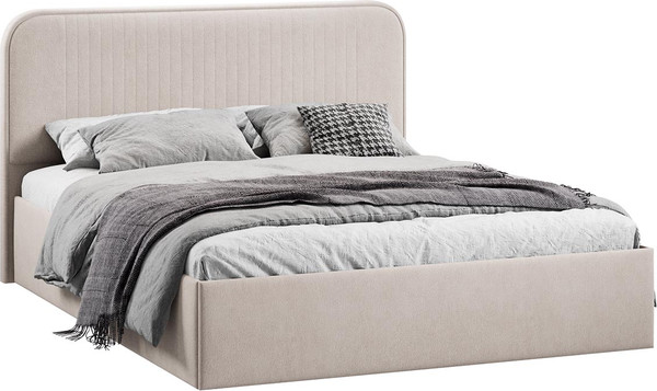 Полуторная кровать ТриЯ Тиффани c ПМ 140x200 Тип 1 и заглушиной  - фото