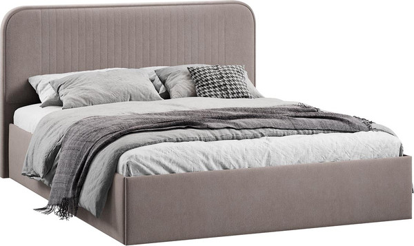 Полуторная кровать ТриЯ Тиффани c ПМ 140x200 Тип 1 и заглушиной  - фото