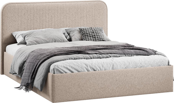 Полуторная кровать ТриЯ Тиффани c ПМ 140x200 Тип 1 и заглушиной  - фото