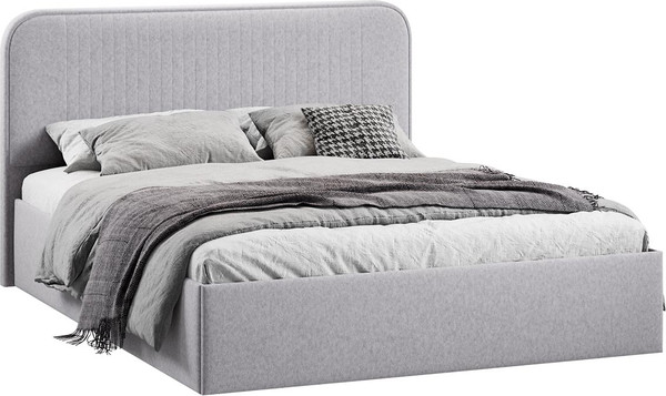 Полуторная кровать ТриЯ Тиффани c ПМ 140x200 Тип 1 и заглушиной  - фото