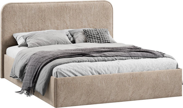 Полуторная кровать ТриЯ Тиффани c ПМ 140x200 Тип 1 и заглушиной  - фото