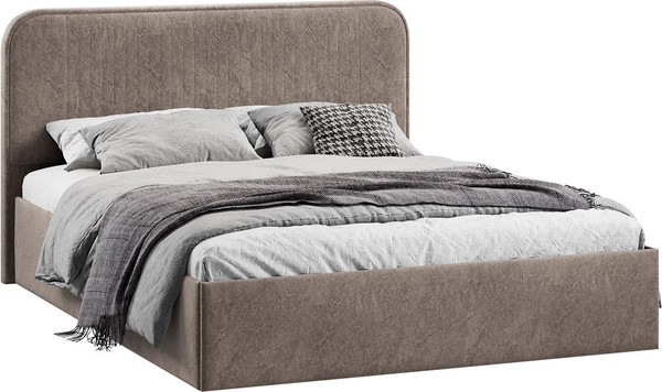 Полуторная кровать ТриЯ Тиффани c ПМ 140x200 Тип 1 и заглушиной  - фото