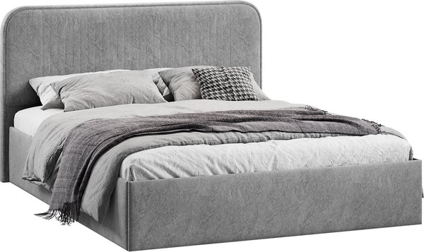 Полуторная кровать ТриЯ Тиффани c ПМ 140x200 Тип 1 и заглушиной  - фото