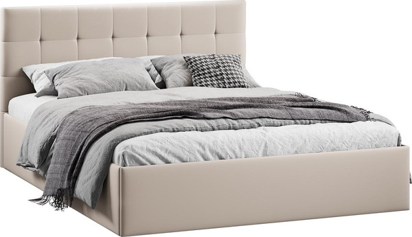 Полуторная кровать ТриЯ Джоли универсальная с ПМ Тип 1 140x200 и заглушиной  - фото