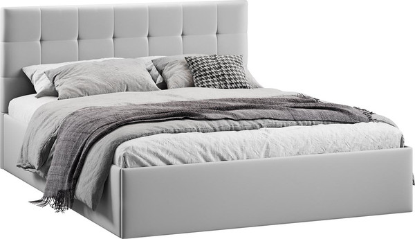 Полуторная кровать ТриЯ Джоли универсальная с ПМ Тип 1 140x200 и заглушиной  - фото