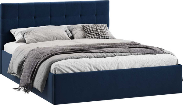 Полуторная кровать ТриЯ Джоли универсальная с ПМ Тип 1 140x200 и заглушиной  - фото