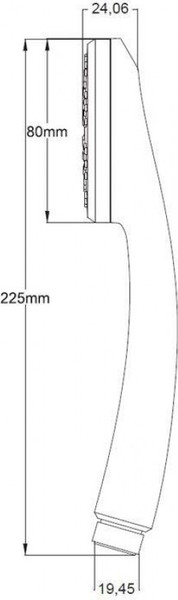 Лейка ручного душа Aquanet KH12800CP / 188068
