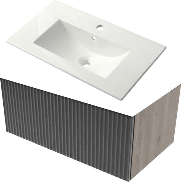 Тумба с умывальником ЗОВ Кито K80TS0MFLPM-OL80 - фото