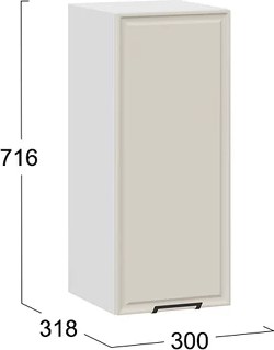 Шкаф навесной для кухни ТриЯ Белладжио 1ВВ3 с одной дверью