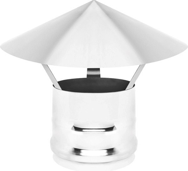 Зонт-заглушка дымохода Везувий AISI 304 0.8/0.5 д.150 - фото