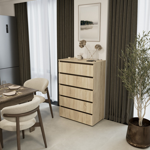 Комод Кортекс-мебель Бари 80 5ш