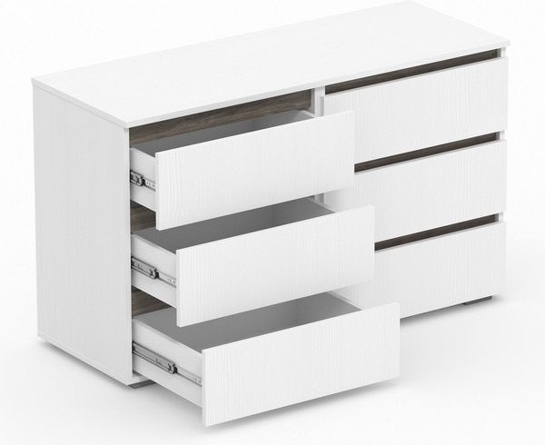 Комод Кортекс-мебель Бари 120 6ш