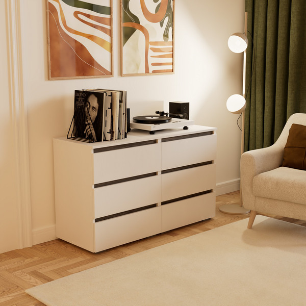 Комод Кортекс-мебель Бари 120 6ш