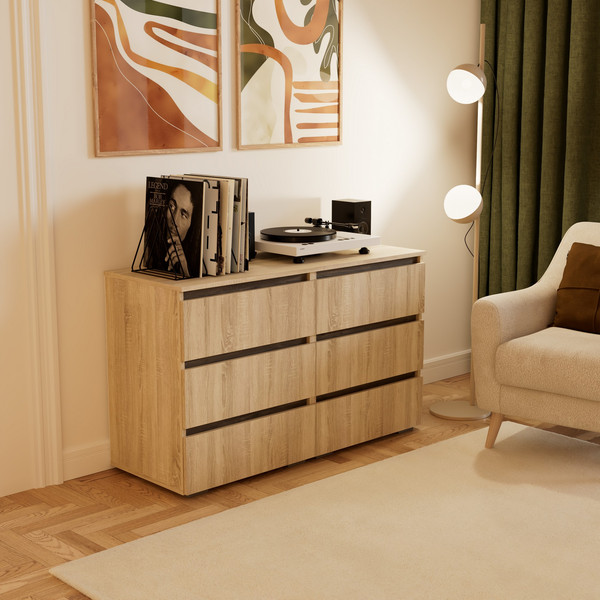 Комод Кортекс-мебель Бари 120 6ш