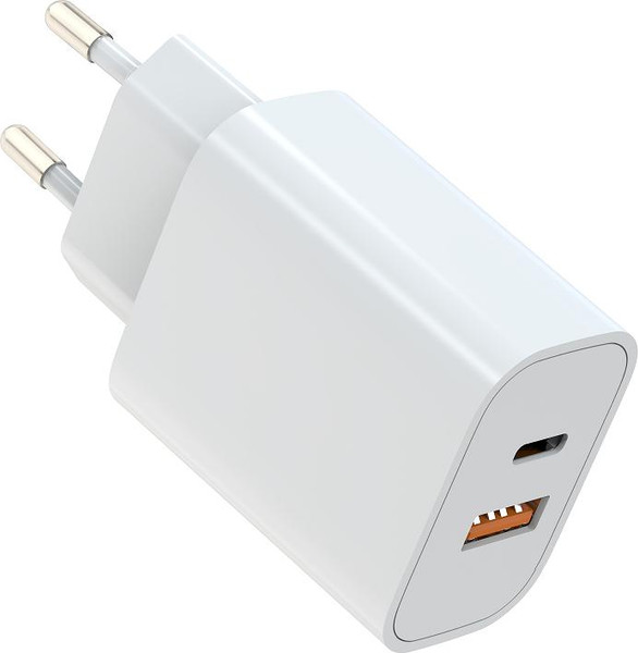 Адаптер питания сетевой Atomic ENE YZZY U6 20W 2-порта USB (A+C) / 10.211 - фото