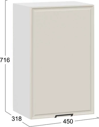 Шкаф навесной для кухни ТриЯ Белладжио 1ВВ45 с одной дверью