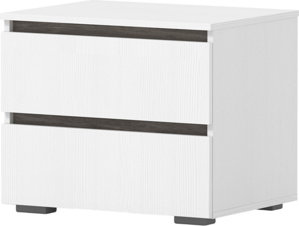 Прикроватная тумба Кортекс-мебель Бари 60 2ш - фото