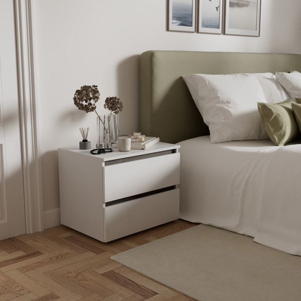 Прикроватная тумба Кортекс-мебель Бари 60 2ш