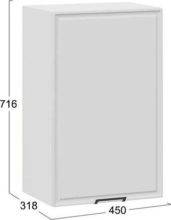 Шкаф навесной для кухни ТриЯ Белладжио 1ВВ45 с одной дверью