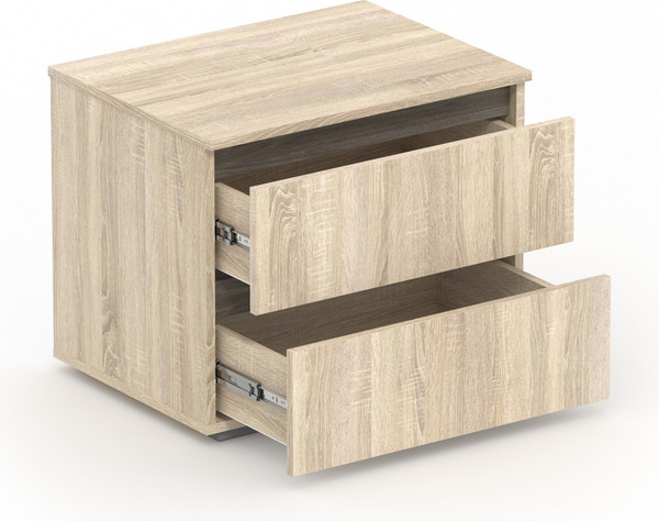 Прикроватная тумба Кортекс-мебель Бари 60 2ш