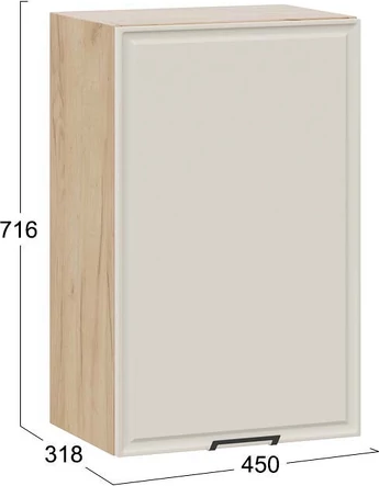 Шкаф навесной для кухни ТриЯ Белладжио 1ВВ45 с одной дверью