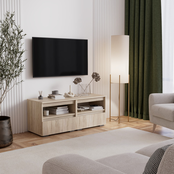 Тумба Кортекс-мебель Бари 120 2ш-2 под ТВ