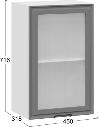 Шкаф навесной для кухни ТриЯ Белладжио 1ВВ45С с одной дверью